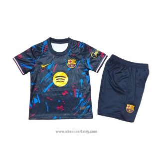 Barcelona Special Shirt Kids 2026-2027 Black Blue