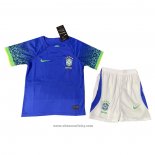 Brazil Away Shirt Kids 2022