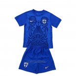 Finland Away Shirt Kids 2025