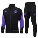 Jacket Tracksuit Barcelona Kids 2025-2026 Black Purple