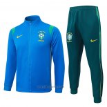 Jacket Tracksuit Brazil Kids 2026-2027 Blue