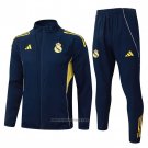 Jacket Tracksuit Real Madrid Kids 2025-2026 Blue Yellow