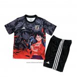 Japan Anime Shirt Kids 2025-2026 Black