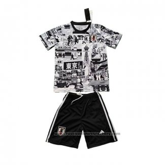 Japan Anime Shirt Kids 2024-2025 Grey