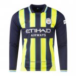 Manchester City Away Shirt Long Sleeve 2024-2025