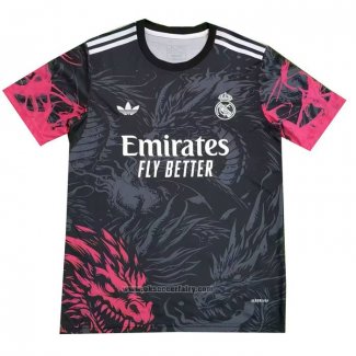 Real Madrid Dragon Shirt 2024-2025 Black Red