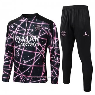 Sweatshirt Tracksuit Paris Saint-Germain Kid 2025-2026 Black Pink