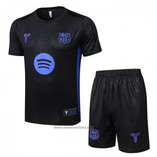 Tracksuit Barcelona Short Sleeve 2025-2026 Black - Shorts