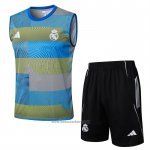 Tracksuit Real Madrid Without Sleeves 2025-2026 Blue Green