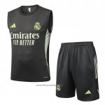 Tracksuit Real Madrid Without Sleeves 2025-2026 Grey Green