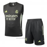 Tracksuit Real Madrid Without Sleeves 2025-2026 Grey Green