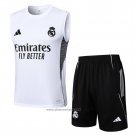 Tracksuit Real Madrid Without Sleeves 2025-2026 White