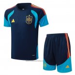 Tracksuit Spain Short Sleeve 2026-2027 Blue - Shorts