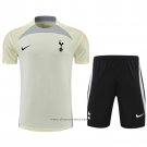 Tracksuit Tottenham Hotspur Short Sleeve 2022-2023 Beige - Shorts