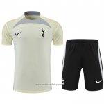 Tracksuit Tottenham Hotspur Short Sleeve 2022-2023 Beige - Shorts