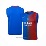 Training Shirt Paris Saint-Germain Without Sleeves 2025-2026 Blue Red