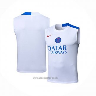 Training Shirt Paris Saint-Germain Without Sleeves 2025-2026 White