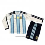 Argentina Home Shirt Long Sleeve Kids 2026