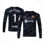 Barcelona Player Ter Stegen Goalkeeper Shirt Long Sleeve 2023-2024 Black