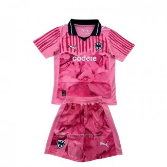 Monterrey Goalkeeper Shirt Kids 2025 Pink
