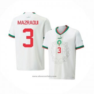 Morocco Player Mazraoui Away Shirt 2022