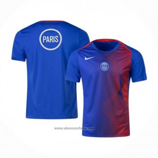 Pre-match Shirt Paris Saint-Germain 2025-2026 Blue Red