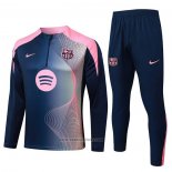 Sweatshirt Tracksuit Barcelona Kids 2025-2026 Blue Pink