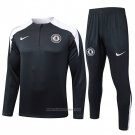Sweatshirt Tracksuit Chelsea Kids 2025-2026 Black