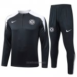 Sweatshirt Tracksuit Chelsea Kids 2025-2026 Black