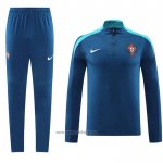 Sweatshirt Tracksuit Portugal 2024-2025 Blue