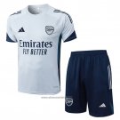 Tracksuit Arsenal Short Sleeve 2025-2026 Grey - Shorts