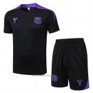 Tracksuit Barcelona Short Sleeve 2025-2026 Black - Shorts
