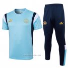Tracksuit Manchester City Short Sleeve 2023-2024 Blue