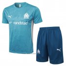 Tracksuit Olympique Marseille Short Sleeve 2024-2025 Blue - Shorts