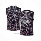 Training Shirt Paris Saint-Germain Without Sleeves 2025-2026 Black Pink