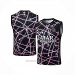 Training Shirt Paris Saint-Germain Without Sleeves 2025-2026 Black Pink