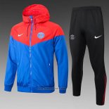 Windbreaker Suit Paris Saint-Germain 2024-2025 Blue Red