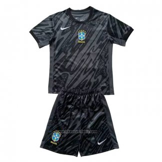 Brazil Away Goalkeeper Shirt Kids 2024