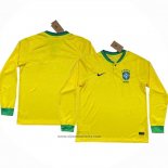 Brazil Home Shirt Long Sleeve 2022