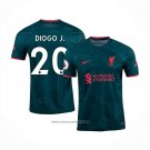 Liverpool Player Diogo J. Third Shirt 2022-2023