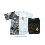 Real Madrid Dragon Shirt Kids 2025-2026 Black White