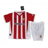 Sporting Gijon Home Shirt Kids 2024-2025