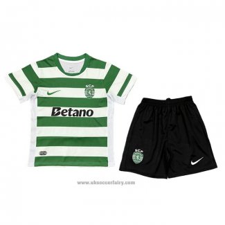 Sporting Home Shirt Kids 2025-2026