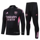 Sweatshirt Tracksuit Arsenal Kids 2025-2026 Black Pink