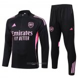 Sweatshirt Tracksuit Arsenal Kids 2025-2026 Black Pink