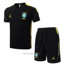 Tracksuit Brazil Short Sleeve 2026-2027 Black - Shorts