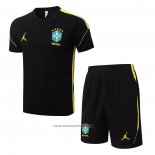 Tracksuit Brazil Short Sleeve 2026-2027 Black - Shorts
