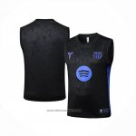Training Shirt Barcelona Without Sleeves 2025-2026 Black Blue