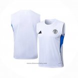 Training Shirt Manchester United Without Sleeves 2025-2026 White