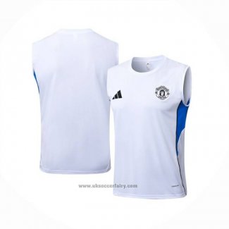 Training Shirt Manchester United Without Sleeves 2025-2026 White